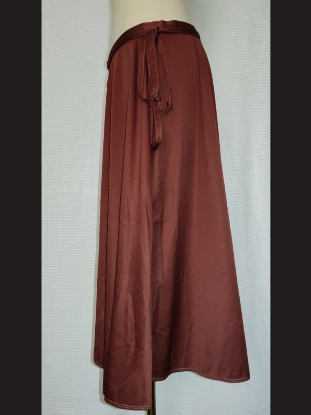 Vintage brown wrap skirt‎